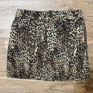 Leopard Print Women's Skirt